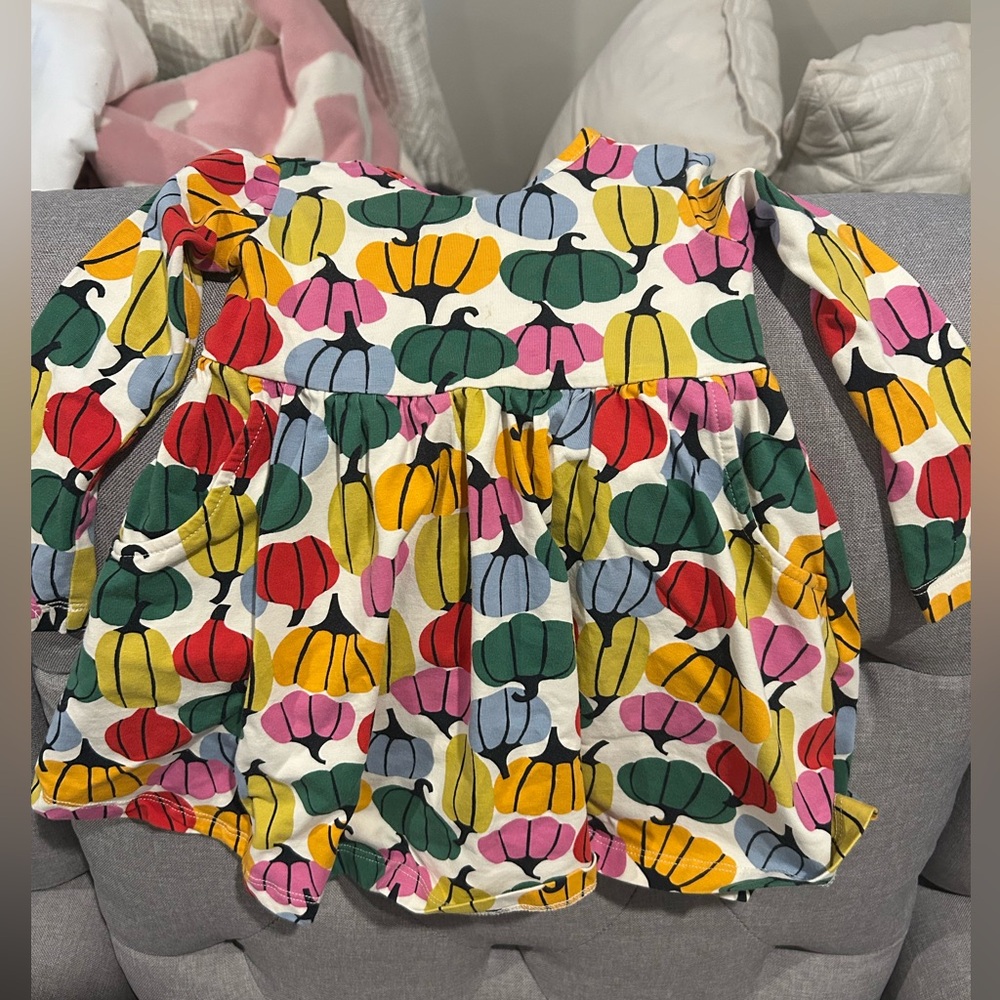 Hanna Andersson pumpkin skater dress